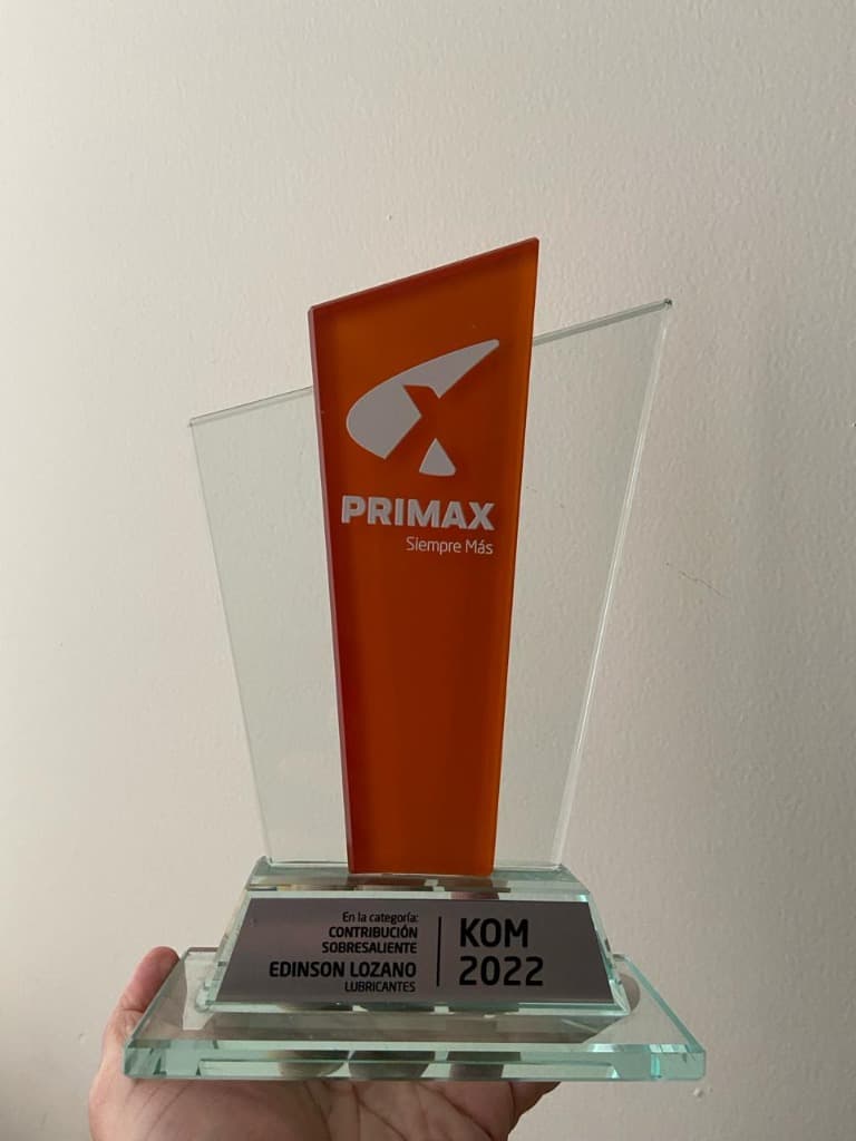 Reconocimiento Primax Colombia - Contribución Sobresaliente 2022